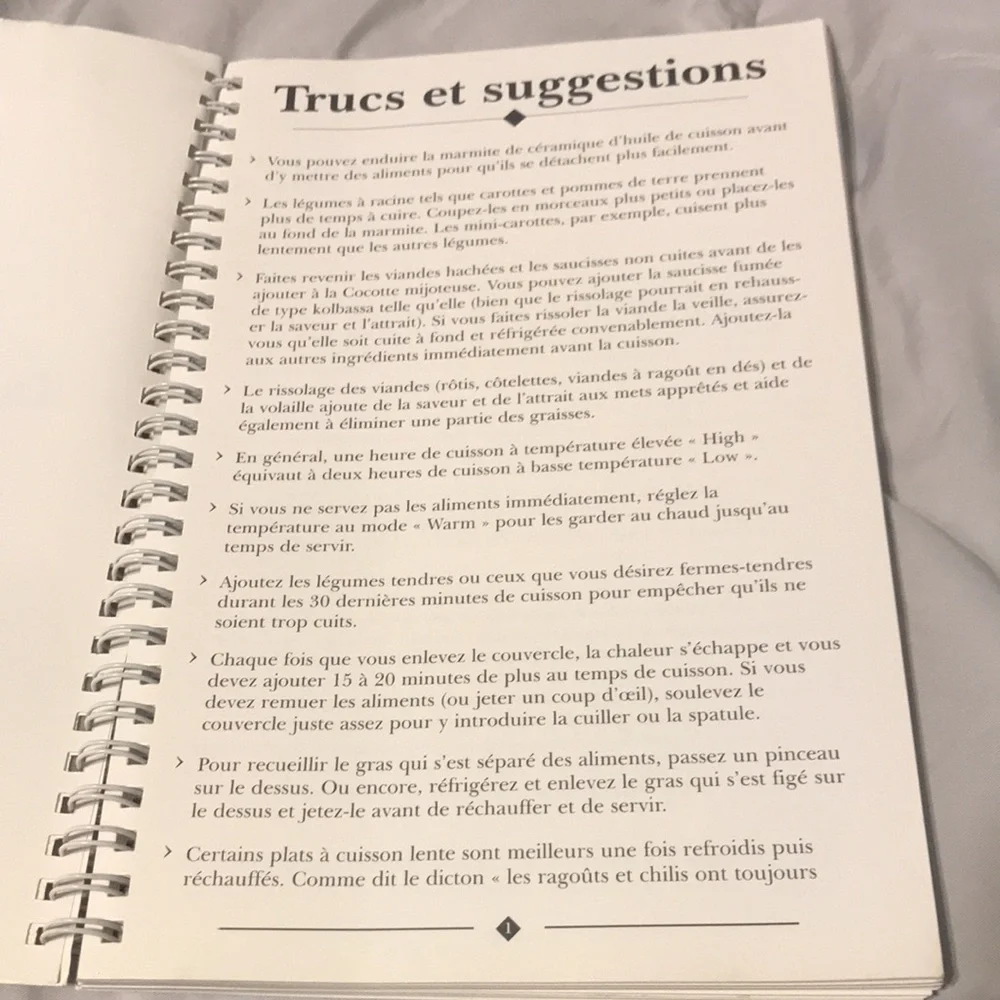 Cuisinart Slow Cooker Cookbook 2 Languages - Picture 8 of 8